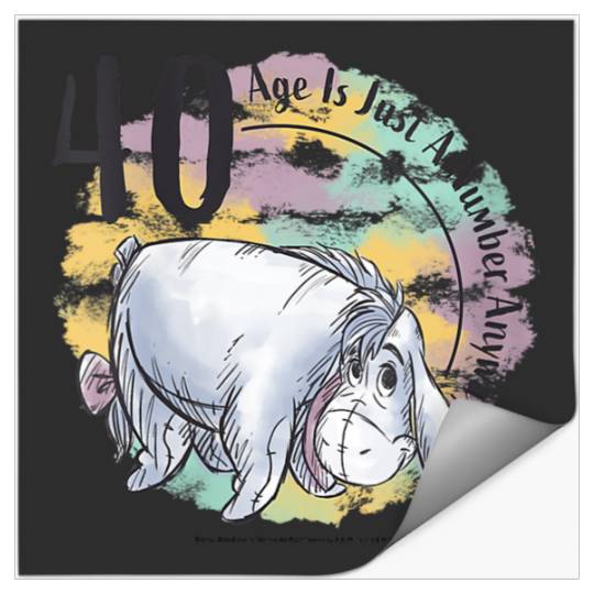 Disneyss Winnie The Pooh 40th Birthday Eeyore Quote Stickers