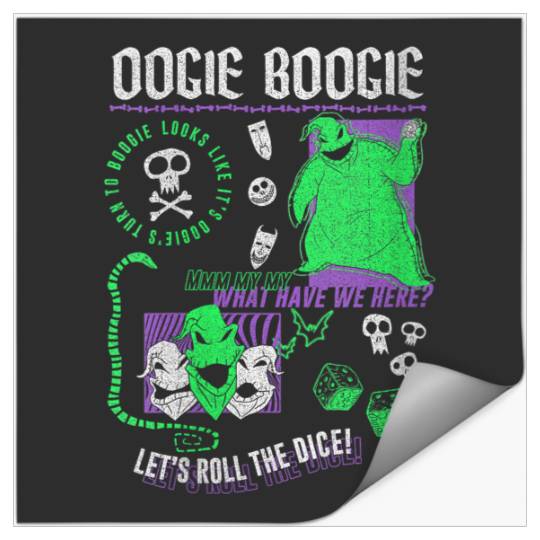 Disneyss The Nightmare Before Christmas Oogie Boogie Poster Stickers