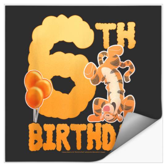 Disneyss Winnie The Pooh Tigger Sixth Birthday Stickers