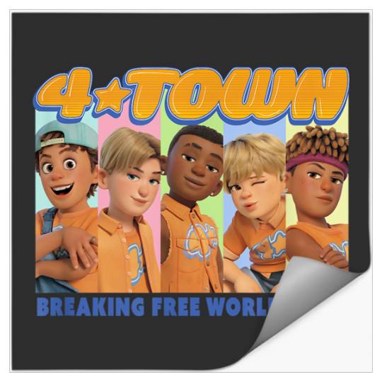 Disneyss Pixars Turning Red 4 Town Group World Tour Stickers
