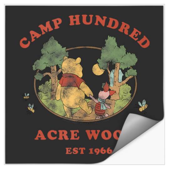 Disneyss Winnie The Pooh Piglet Walking Camp 100 Acre Wood Stickers