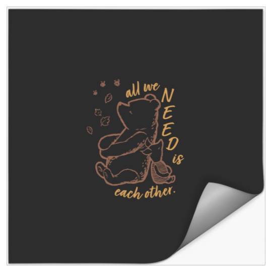 Disneyss Winnie The Pooh Piglet All We Need Is Each Other Stickers