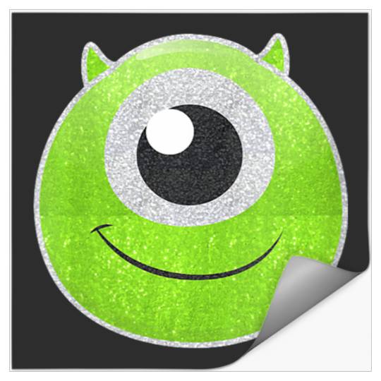 Disneyss Pixars Monsters University Mike Wazowski Big Faces Logo Stickers
