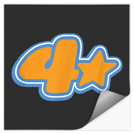 Disneyss Pixars Turning Red 4 Town Four Star Logo Stickers