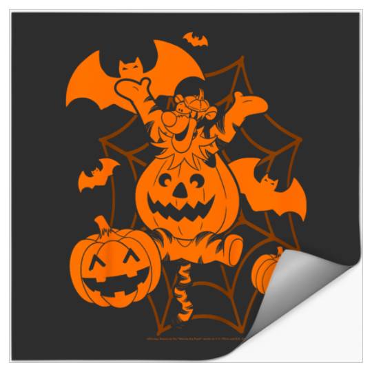 Disneyss Winnie The Pooh Halloween Tigger Spooky Spiderweb Stickers