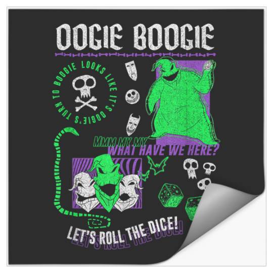 Disneyss The Nightmare Before Christmas Oogie Boogie Poster Stickers