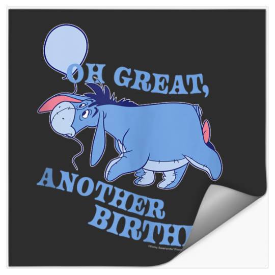 Disneyss Winnie The Pooh Eeyore Oh Great Another Birthday Stickers