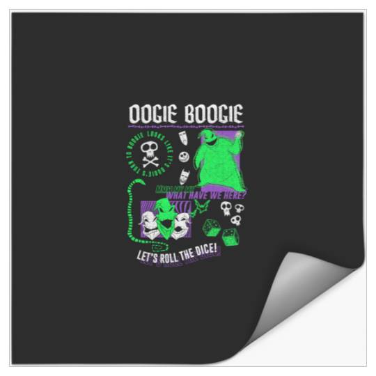Disneyss The Nightmare Before Christmas Oogie Boogie Poster Stickers