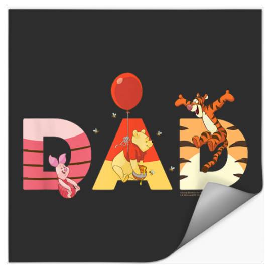 Disneyss Winnie The Pooh And Friends Dad Fathers Day Birthday Stickers