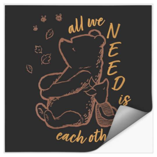 Disneyss Winnie The Pooh Piglet All We Need Is Each Other Stickers