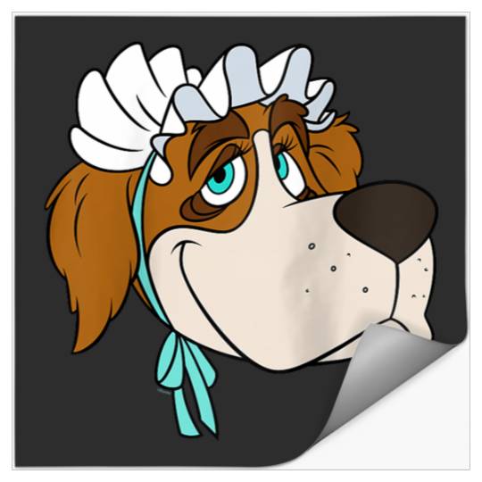 Disneyss Peter Pan Nana St Bernard Dog Big Faces Costume Stickers
