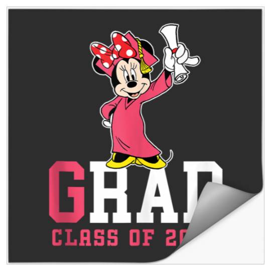 Disneyss Minnie Mouse 2024 Graduation Class Of 24 Rad Grad Stickers