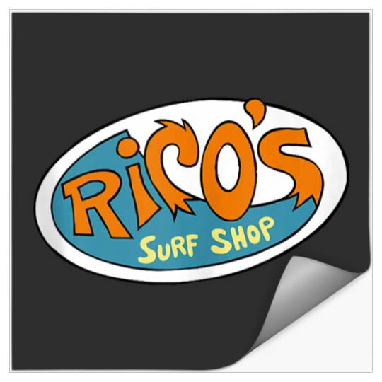 Disneyss Hannah Montana Ricos Surf Shop Logo Stickers