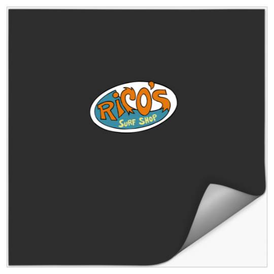Disneyss Hannah Montana Ricos Surf Shop Logo Stickers