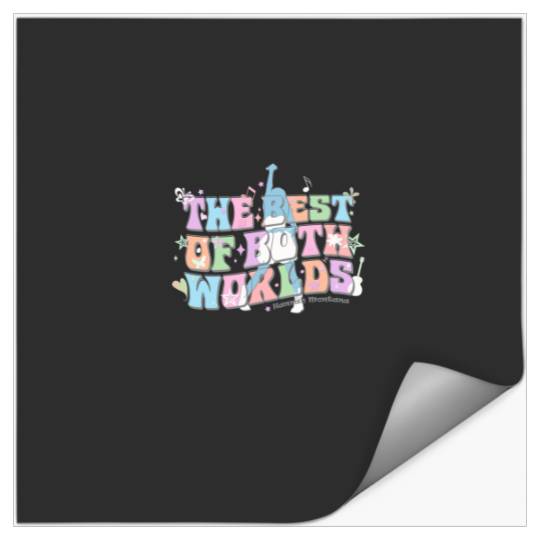 Disneyss Hannah Montana The Best Of Both Worlds Big Text Logo Stickers