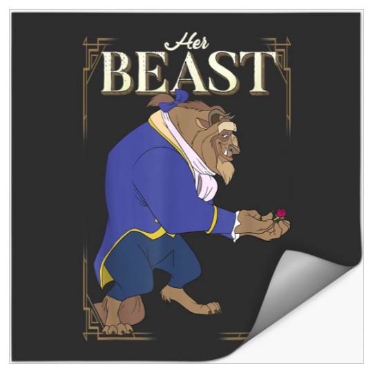 Discover Disney Beauty and the Beast Her Beast Framed Portrait T-Shirt Stickers