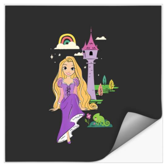 Discover Disney Tangled Rapunzel Pascal Rainbow Tower Ske Stickers