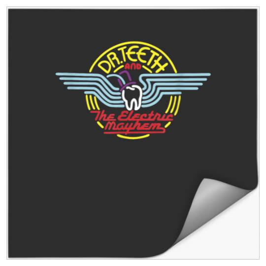 Disney The Muppets Dr Teeth Electric Mayhem Neon Stickers