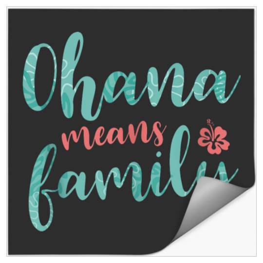 Disneyss Lilo Stitch Ohana Means Family Stickers