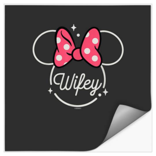 Discover Disney Minnie Mouse Wifey Head Icon Magic Family Stickers