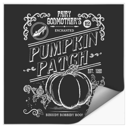 Disneyss Cinde Fairy Godmother Pumpkin Patch Poster Stickers