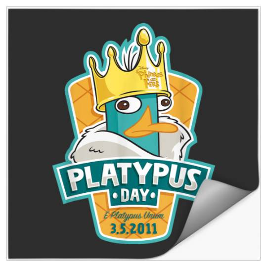 Disneyss Phineas And Ferb Platypus Day King Perry Portrait Stickers