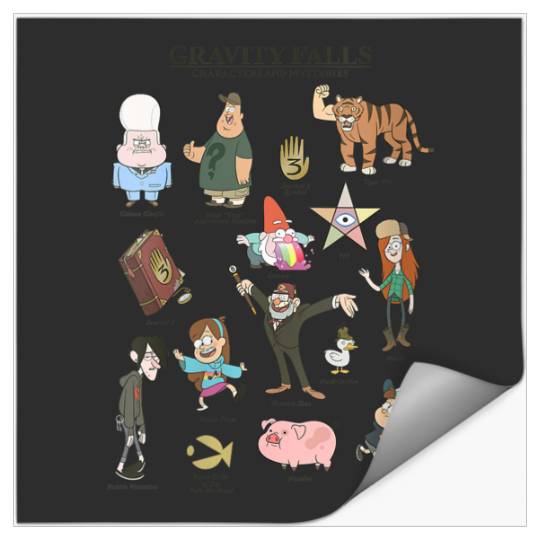 Disneyss Gravity Falls Character And Mysteries Textbook Stickers