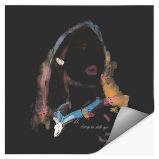 Disney Pocahontas Watercolor Portrait Quote Graphic Stickers