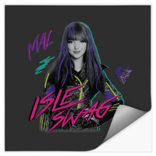 Discover Disney Descendants 2 Mal Isle Swag Stickers
