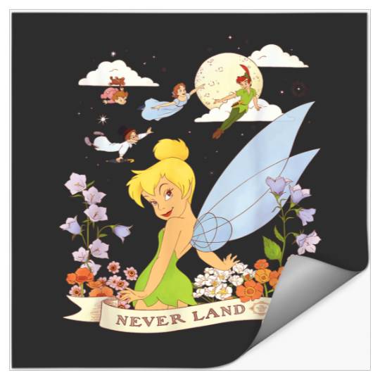 Discover Disney Peter Pan Tinker Bell Never Land Flowers Stickers