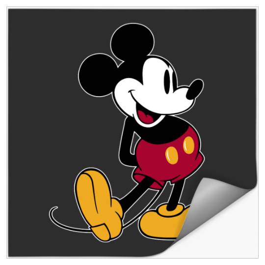 Discover Disney Mickey Mouse Pose Long Sleeve Stickers