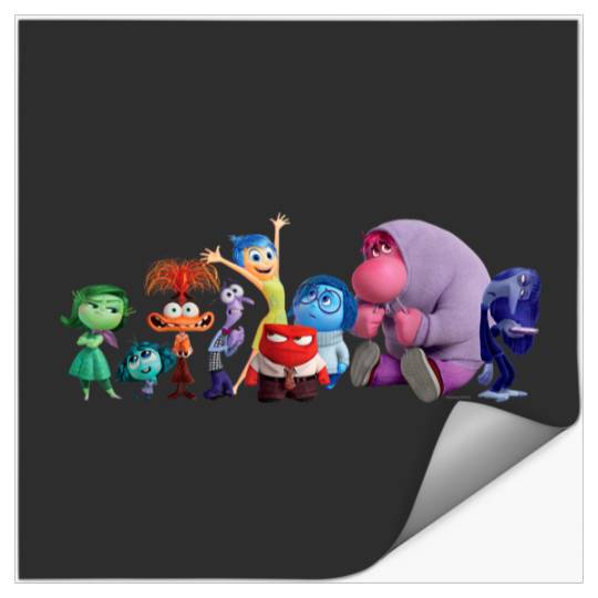 Discover Disney And Pixars Inside Out 2 Emotions Group All Together Stickers