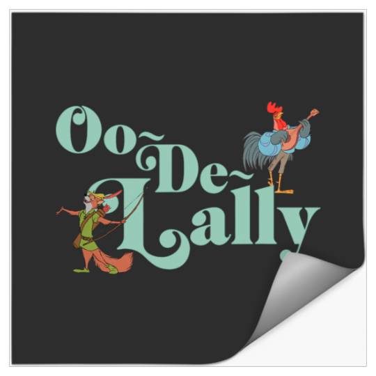 Disney Robin Hood Oo-De-Lally Iconic Quote Chest Text Logo Stickers