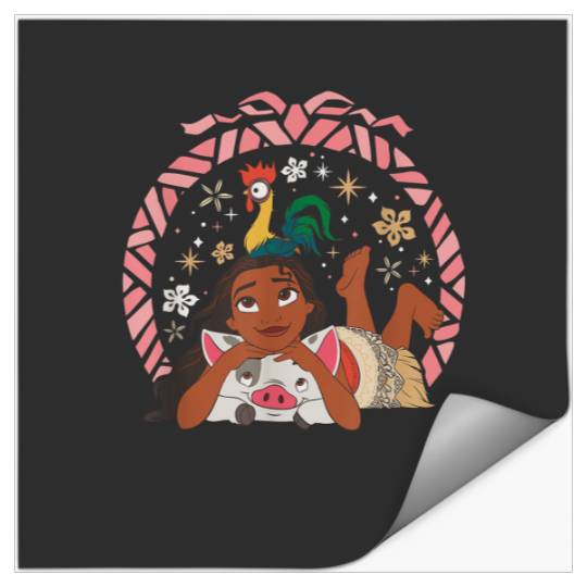Discover Disney Princess Moana Hei Hei and Pua Holiday Stickers