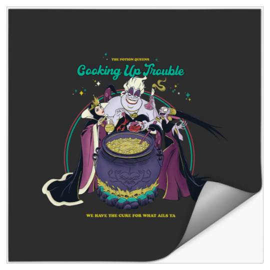 Disney Villains The Potion Queens Cooking Up Trouble Poster Stickers
