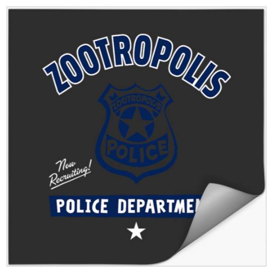 Discover Disney Zootopia  Zootropolis Police Department Badge Stickers