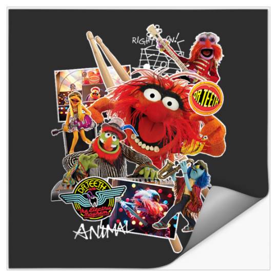 Disneyss Muppets Animal Dr Teeth And The Electric Mayhem Stickers