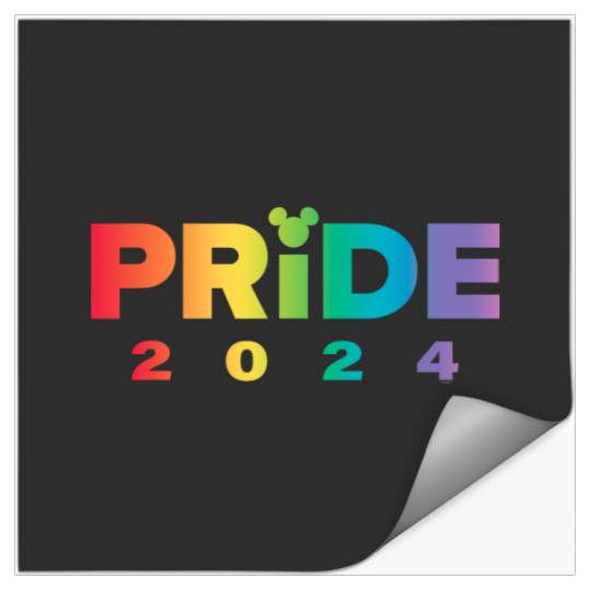 Discover Disney Pride Collection Rainbow Mickey Mouse Icon Pride 2024 Stickers