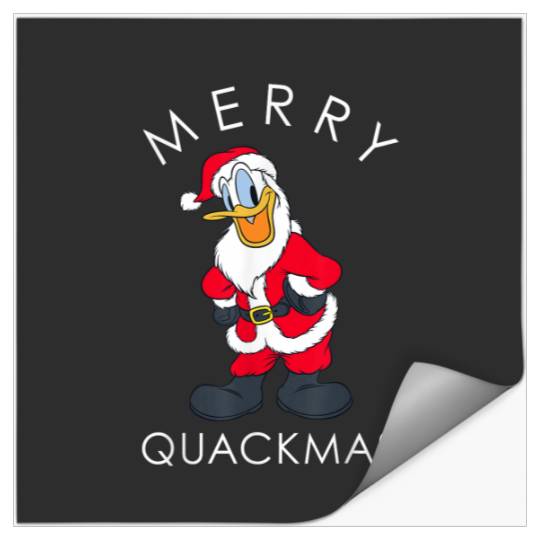 Discover Disney Santa Donald Duck Merry Quackmas Holiday Stickers