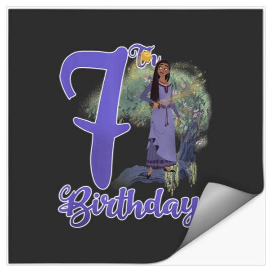 Discover Disney Wish Asha 7th Birthday Magical Star Portr Stickers