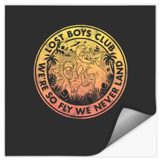 Discover Disney Peter Pan Lost Boys Club Logo Stickers