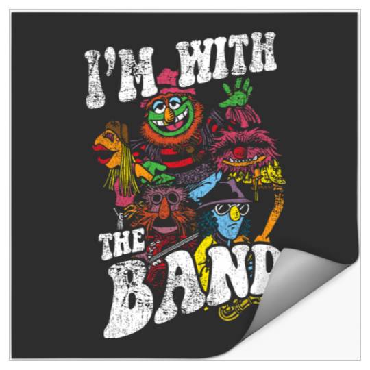 Discover Disney The Muppets Electric Mayhem Distressed With The Band Stickers