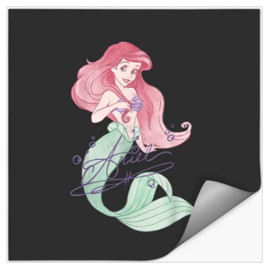 Discover Disney The Little Mermaid Ariel Signed Portrait Stickers