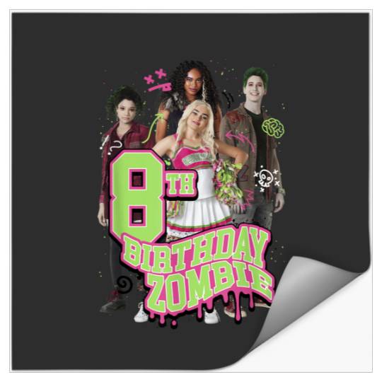 Discover Disney Zombies 8th Birthday Zombie Group Poster Stickers