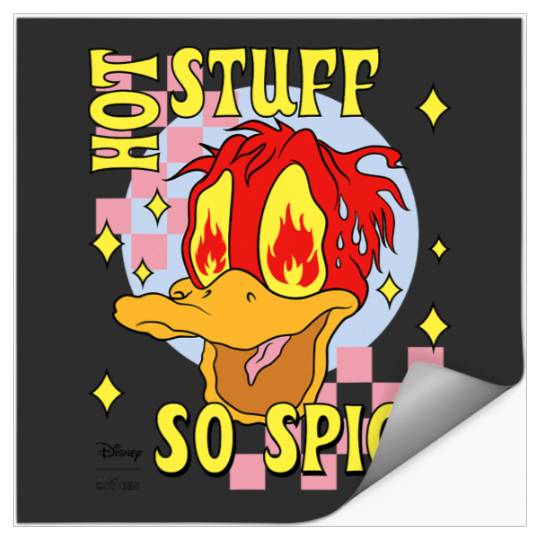 Discover Disney Hot Ones Donald Duck Hot Stuff So Spicy Melting Face Stickers