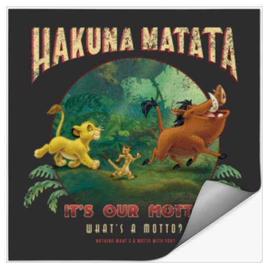 Disneyss Lion King Hakuna Matata Motto Simba Timon Pumbaa Stickers
