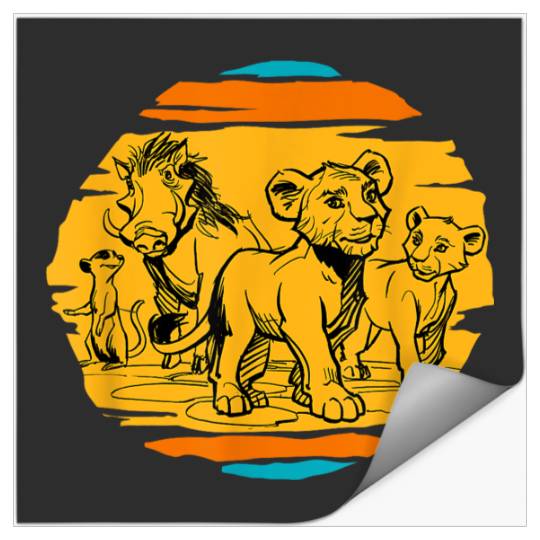 Disneyss Lion King Live Action Simba Nala Timon Pumbaa Stickers