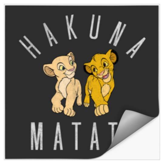 Disneyss Lion King Simba Nala Hakuna Matata Tee Stickers