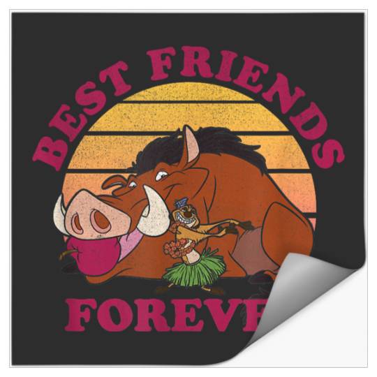 Disneyss Lion King Timon Pumbaa Luau Best Friends Forever Stickers