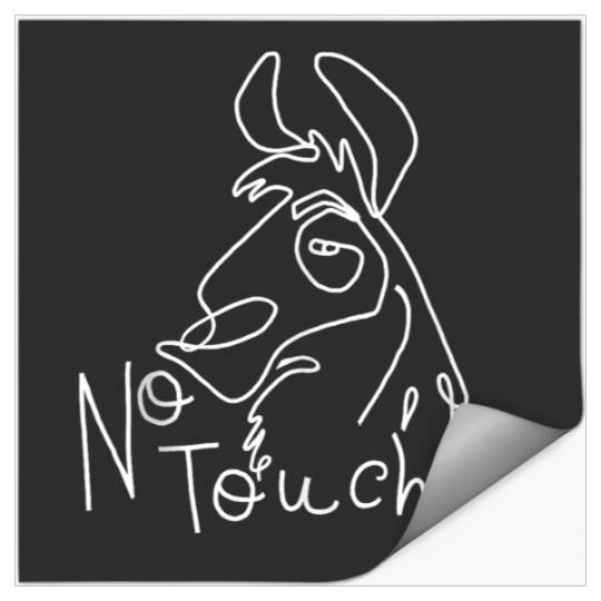 Disneyss Emperor New Groove Kuzco The Llama No Touchy Stickers